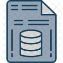 Archivo de base de datos  Icono