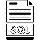 Archivo de datos de lenguaje de consulta estructurado  Icono