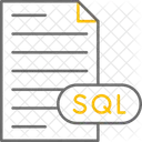 Archivo De Datos De Lenguaje De Consulta Estructurado Icono