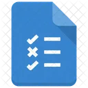 Archivo de lista de verificación  Icono