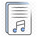 Archivo De Musica Carpeta Almacenamiento Icono