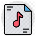 Archivo De Musica Formato De Archivo Tipo De Archivo Icon