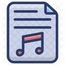 Archivo De Musica Documento De Musica Archivo Mp 3 Icono