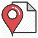 Gps Informacion Documento Icono