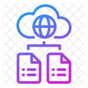 Archivo en la nube  Icono