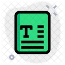 Archivo de texto  Icono