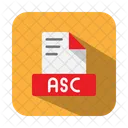 Asc archivo de texto ascii  Icono