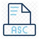 Asc archivo de texto ascii  Icono