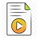 Archivo De Video Documento Video Documento Icono