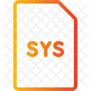 Archivo De Sistema De Windows Icono