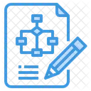 Archivo de diagrama de flujo  Icono