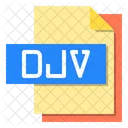 Djv Formato De Archivo Tipo Icono