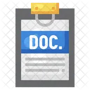 Archivo Doc Doc Documento De Word Icono