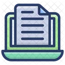 Archivo En Linea Documento En Linea Documentos Electronicos Icono