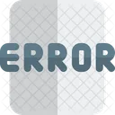 Archivo de error  Icono