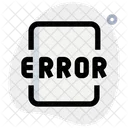 Archivo de error  Icono