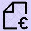 Archivo euro  Icono