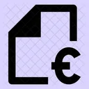 Archivo euro  Icono