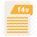 Archivo f4v  Icono