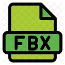 Archivo fbx  Icono