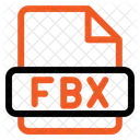 Archivo fbx  Icono