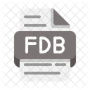 Archivo Fdb Base De Datos Formato Icono