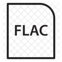 Flac Extension Archivo Icono