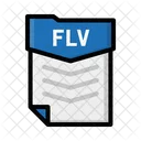 Archivo Flv Documento Icono