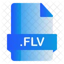 Flv Extension Archivo Icono