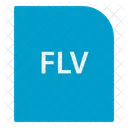 Flv Extension Archivo Icono