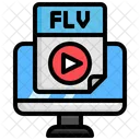 Archivo flv  Icono