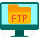 Carpeta Ftp Computadora Icono