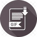 Gif Extension Documento Icono