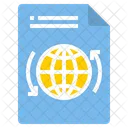 Intercambio Mundial De Archivos Archivo Global Archivo Internacional Icono