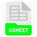 Archivo gsheet  Icono