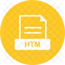 Htm Archivo Extension Icono