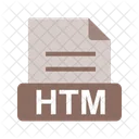 Htm Archivo Extension Icono