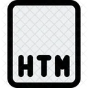 Archivo Htm Icono