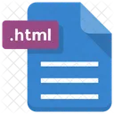 HTML Archivo Hoja Icono