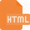 HTML Extension Archivo Icono