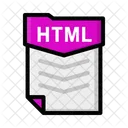 Archivo Html Documento Icono