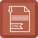 HTML Archivo Formato Icono