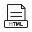 HTML Archivo Extension Icono