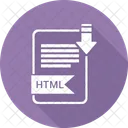 HTML Extension Documento Icono