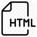 Archivo Secuencia De Comandos HTML Icono