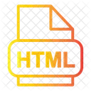 Archivo Html Html Datos Icon