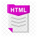 Archivo Html Documento Icono