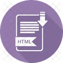 HTML Extension Documento Icono