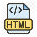 Archivo Html Documento Icono