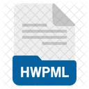 Hwpml Archivo Formato Icono